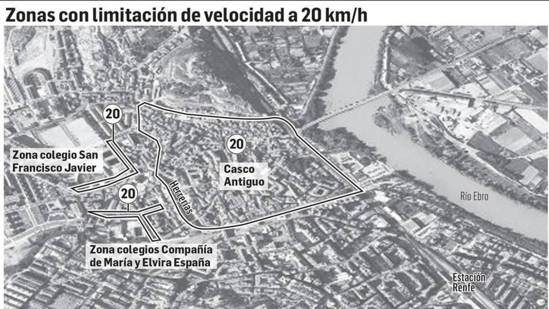 Tudela limitará a 20 km/h el Casco Viejo y los alrededores de colegios