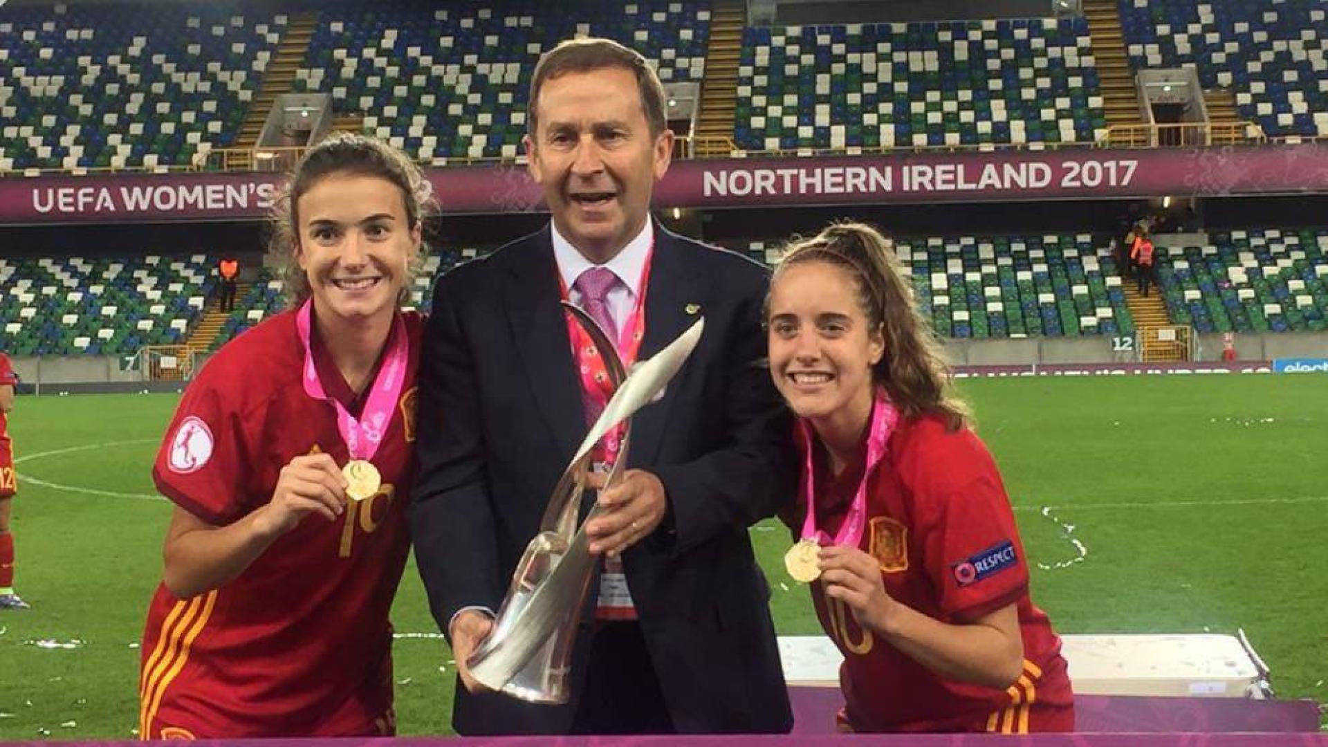 El feliz regreso de las navarras Ane Azkona y Maite Oroz, campeonas de Europa sub-19
