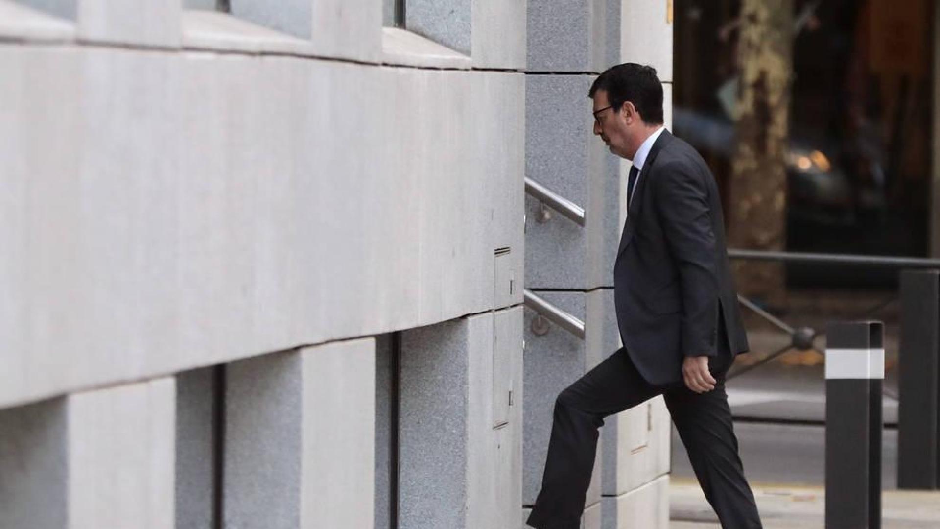 El juez de la Audiencia Nacional Fernando Andreu, a su llegada a la Audiencia Nacional.