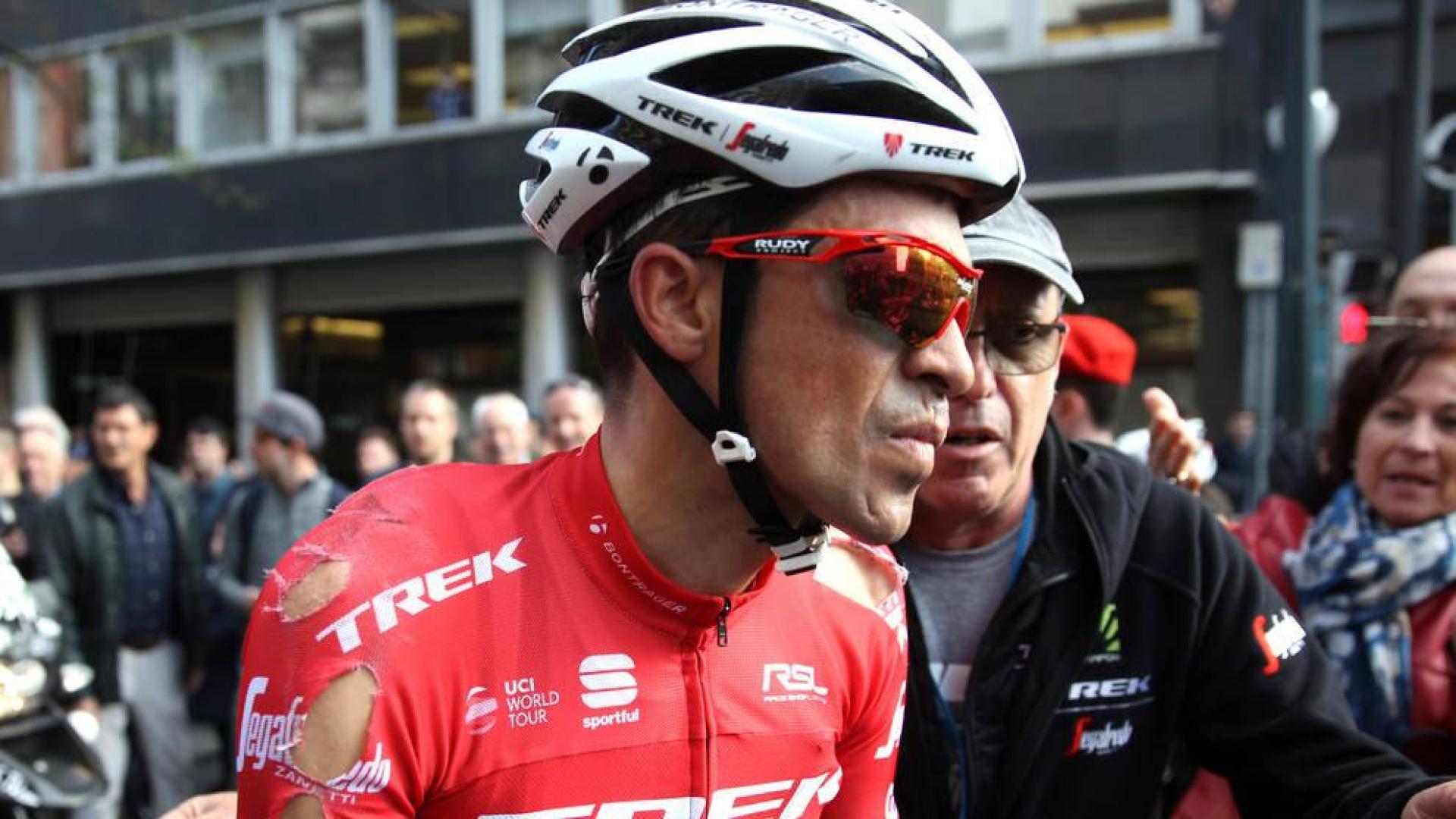 Contador: "Hay que replantearse este tipo de llegadas para evitar caídas"