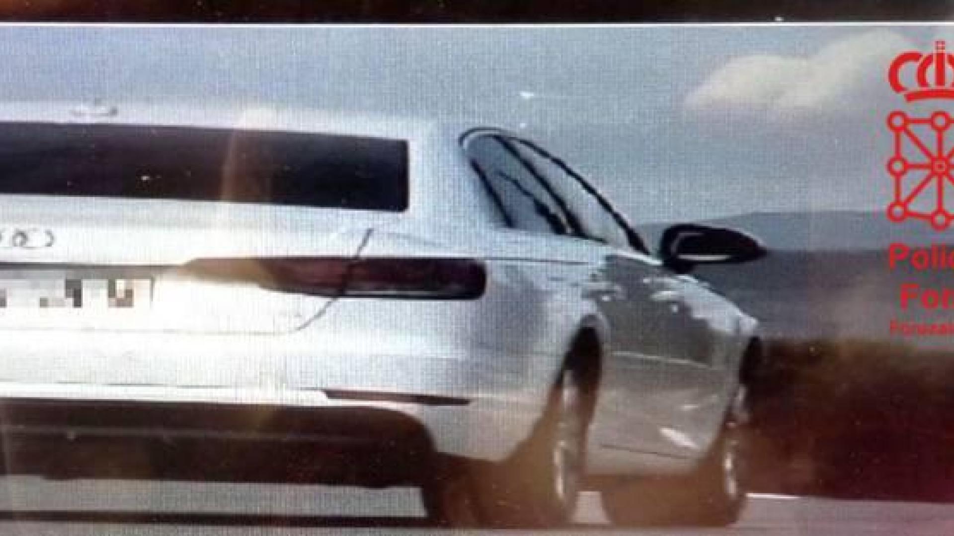 Sorprendido un conductor a 214 km/h en la Autopista de Navarra a la altura de Tiebas