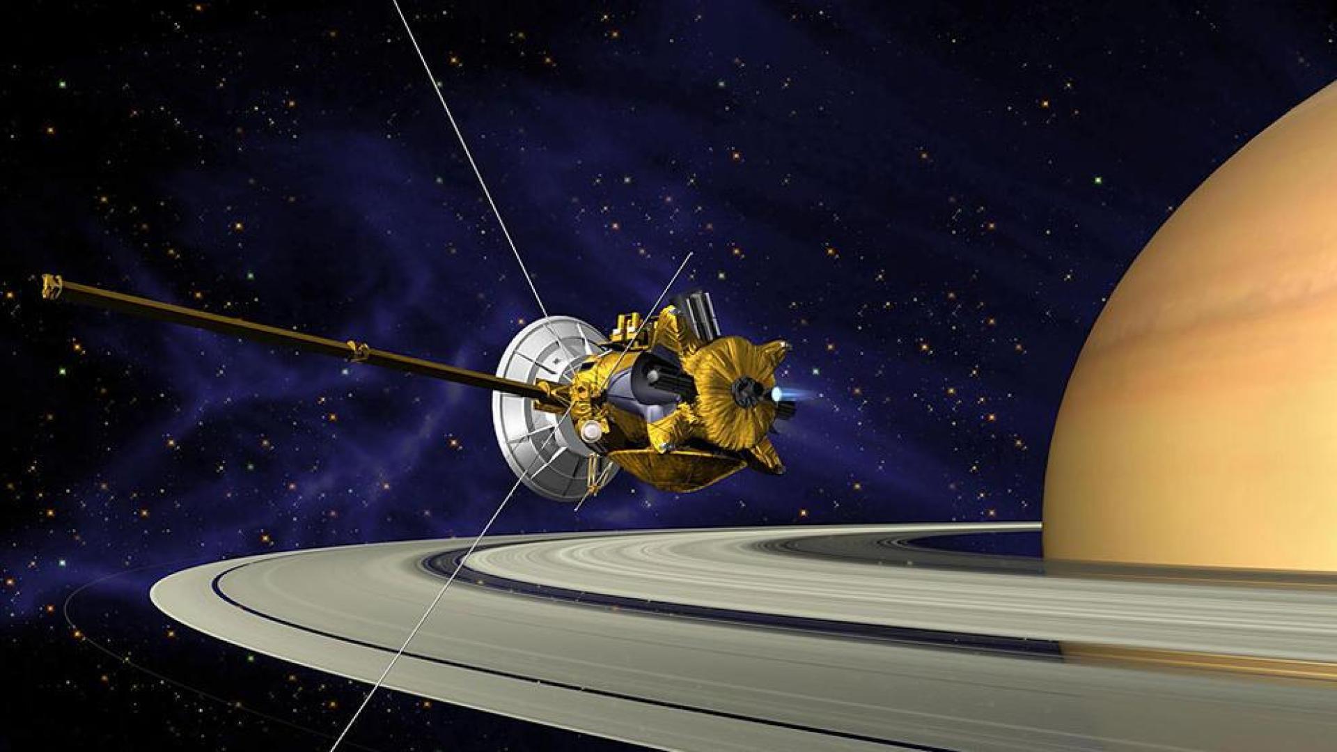 Escombros c&oacute;smicos en la monta&ntilde;a de una luna de Saturno