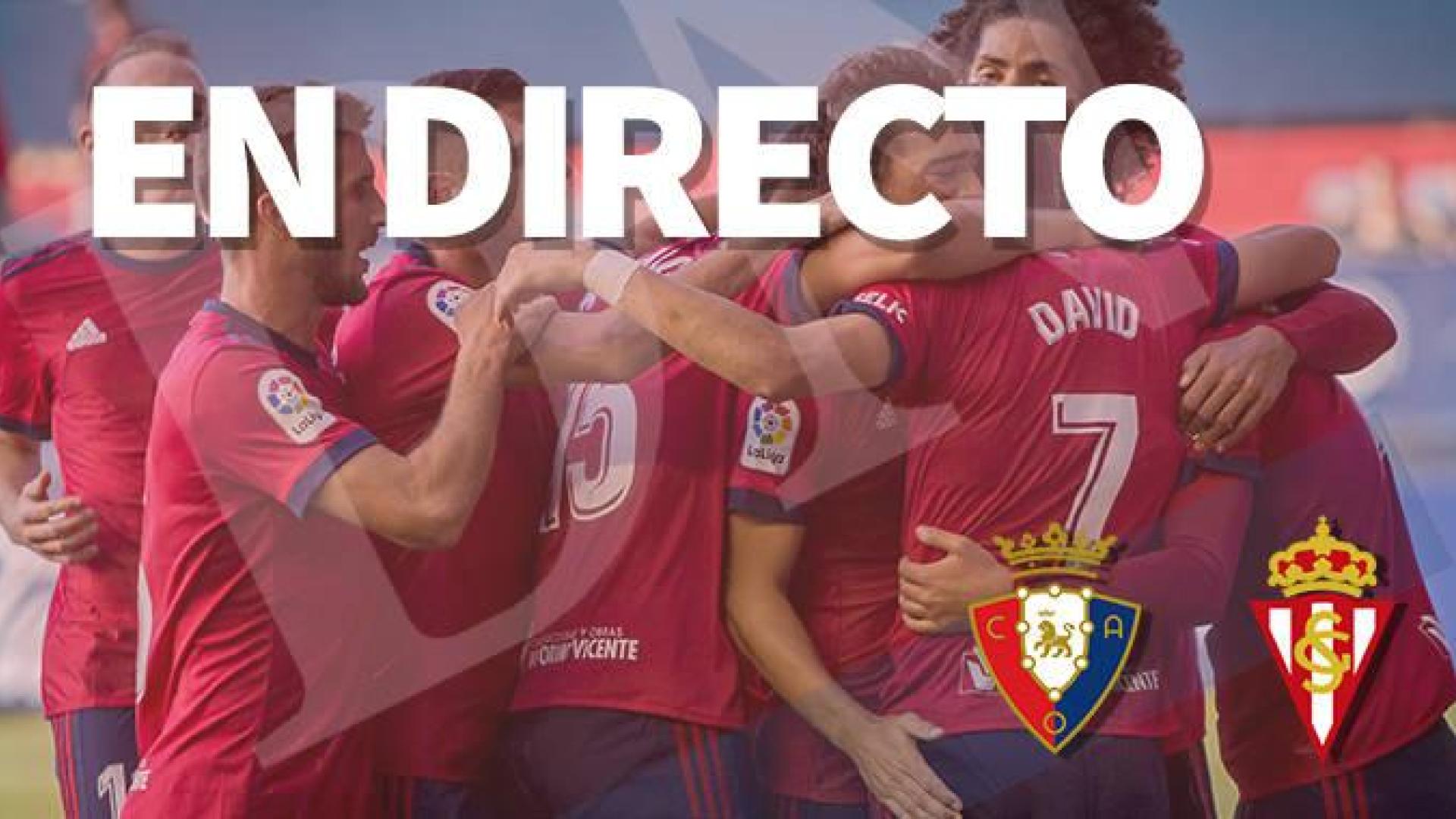 Sigue la narración en directo minuto a minuto del Osasuna-Sporting