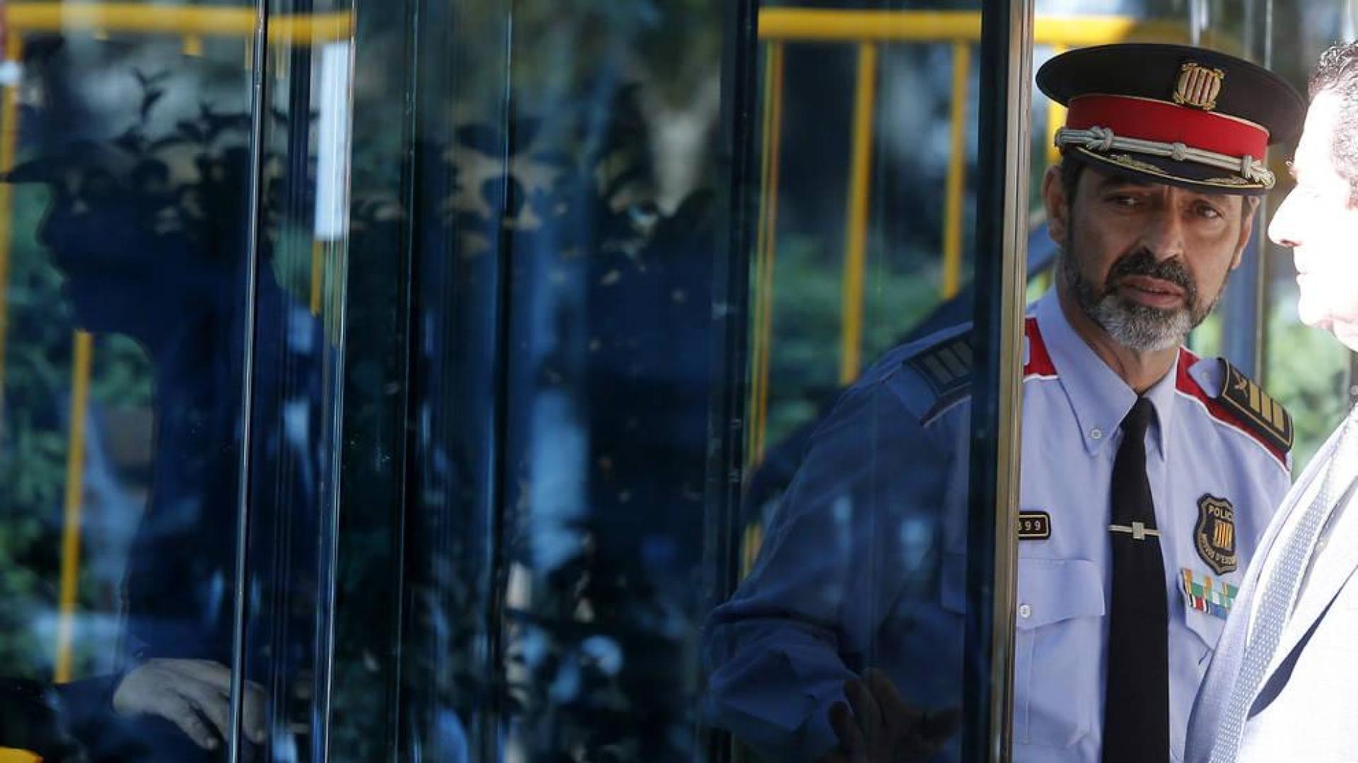 Trapero abandona la Audiencia Nacional tras declarar durante una hora por un delito de sedición
