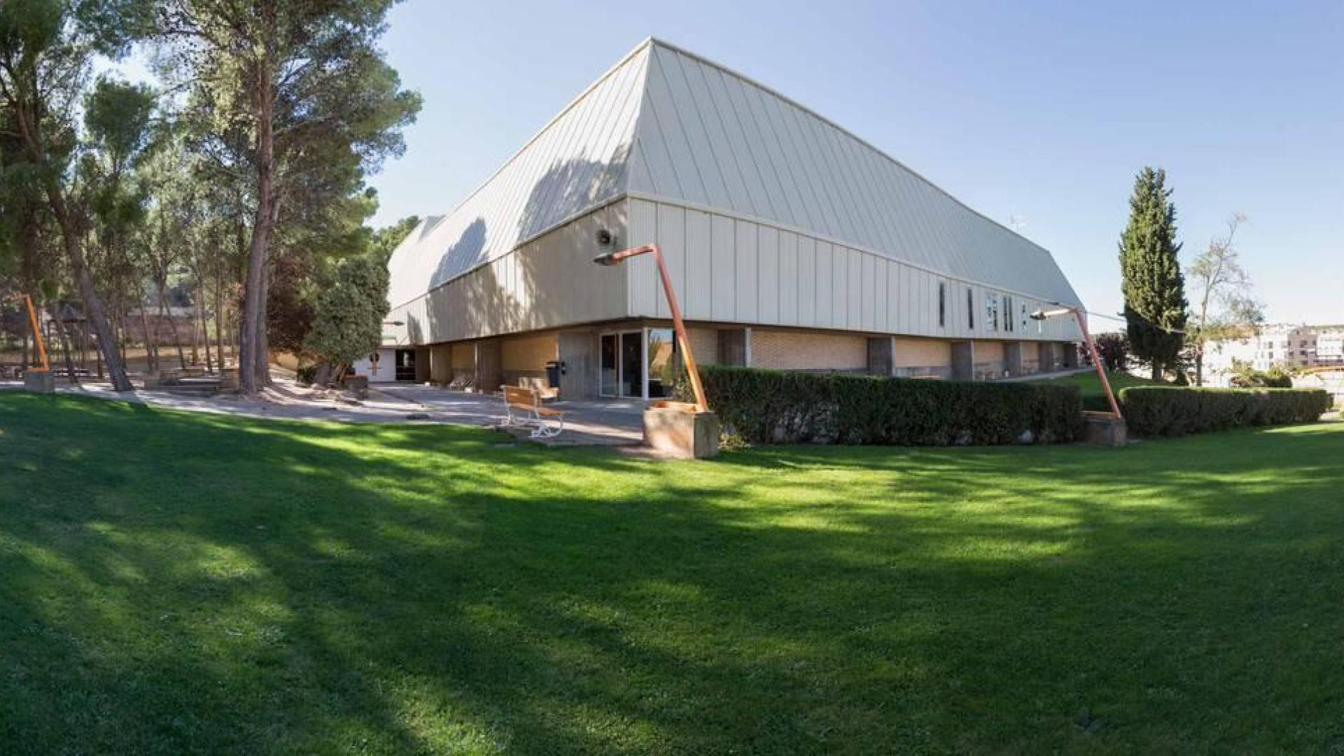 Una imagen del polideportivo Ciudad de Tudela que se va a remodelar.
