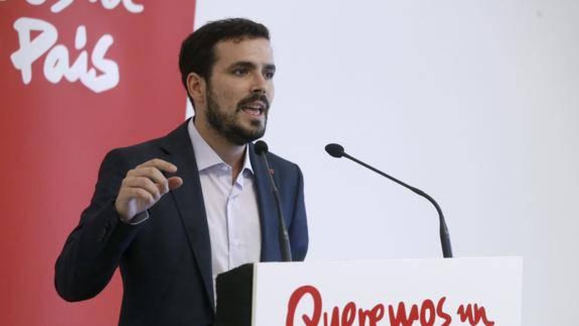 El líder de IU, Alberto Garzón.
