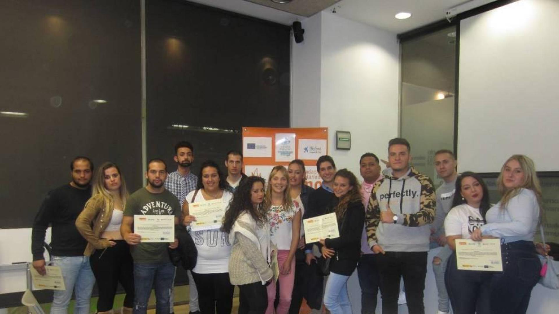 Participantes en el programa 'aprender trabajando'.