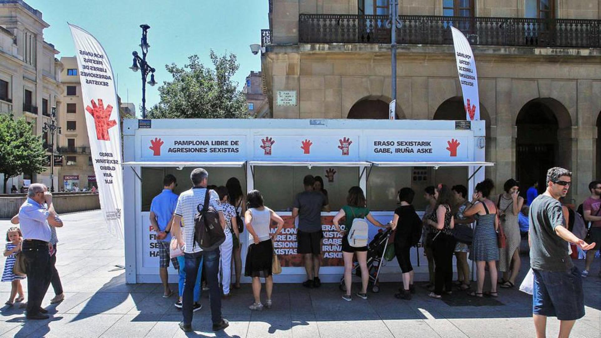 El punto de información sobre agresiones sexistas ampliará su horario en San Fermín 2017
