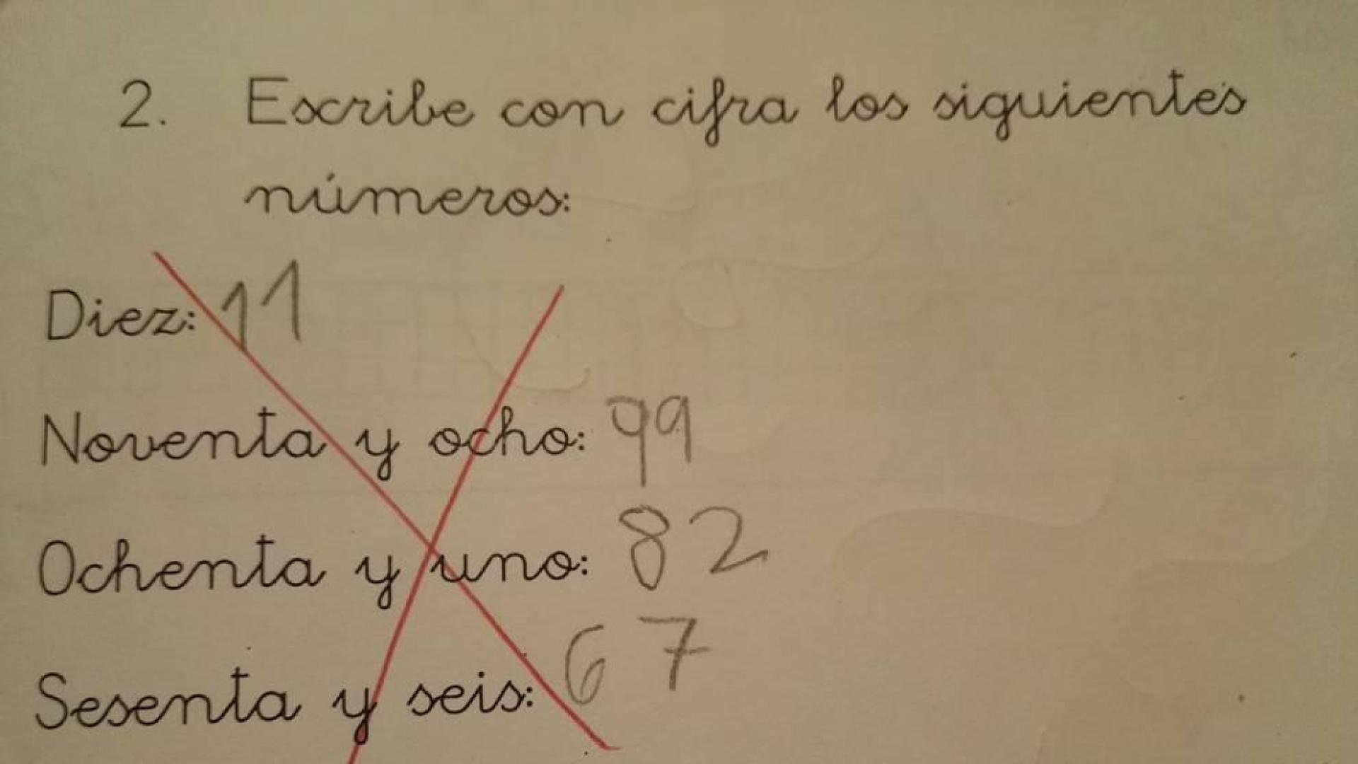 La respuesta de un niño de 7 años a un ejercicio de 'mates' hace intervenir a la RAE