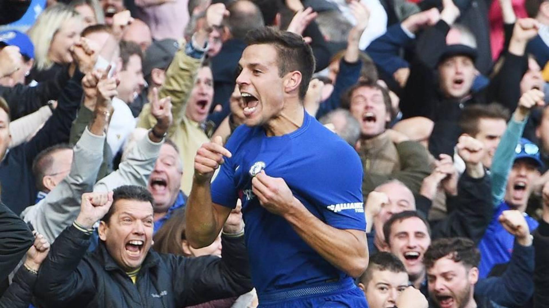Azpilicueta y Batshuayi despiertan a tiempo al Chelsea