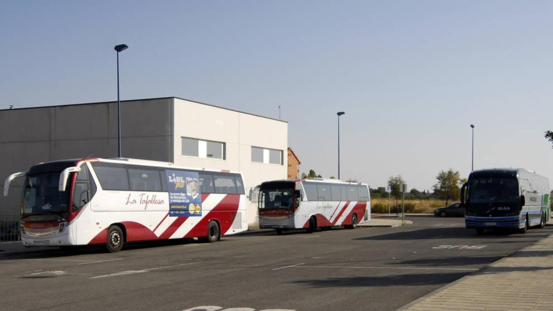 Avanzan las obras del nuevo intercambiador de autobuses de Tafalla
