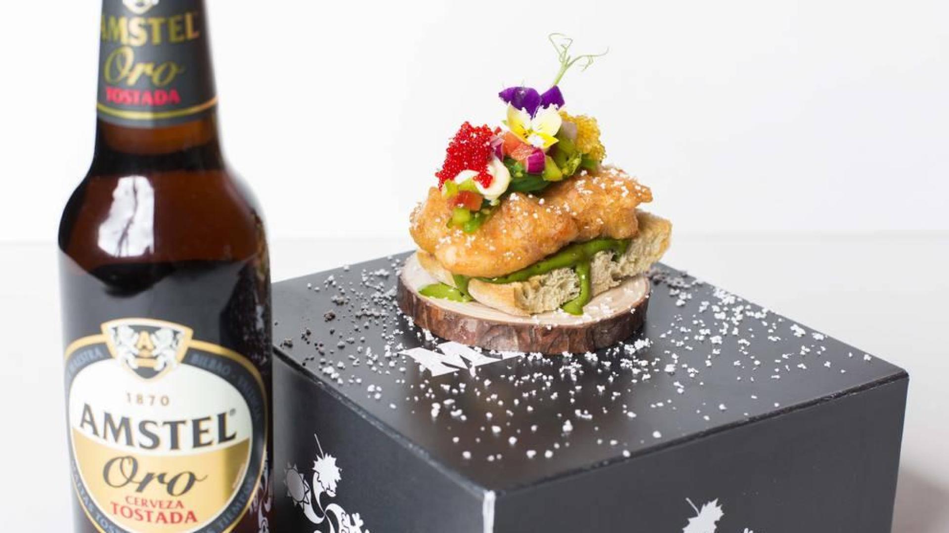 Premio al Iruñazarra y al Goloso en el campeonato de Pintxos Amstel Oro