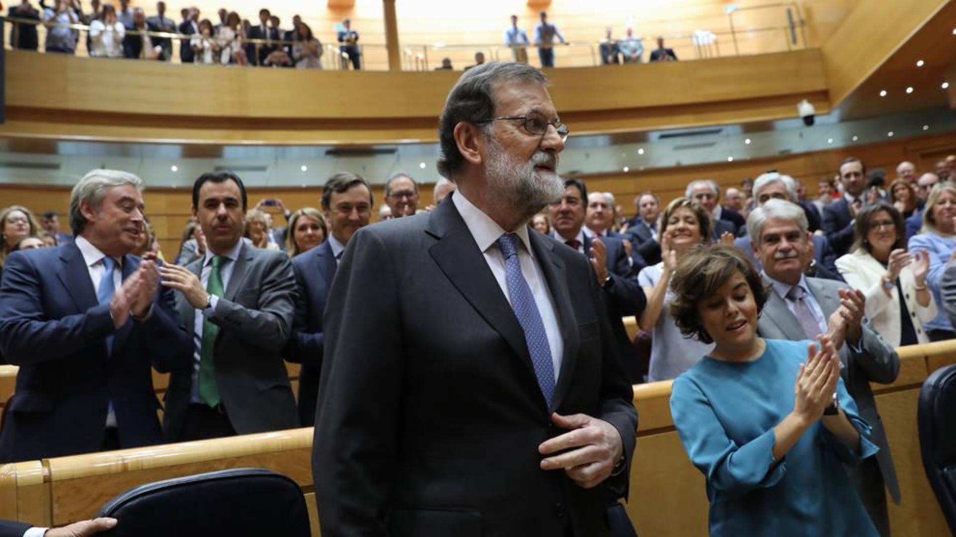 Rajoy defiende el 155 en el Senado fruto de una situación "excepcional"