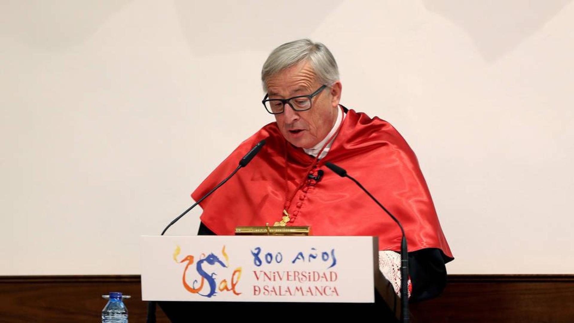 Juncker certifica el apoyo de la UE a Rajoy ante el "veneno" del nacionalismo