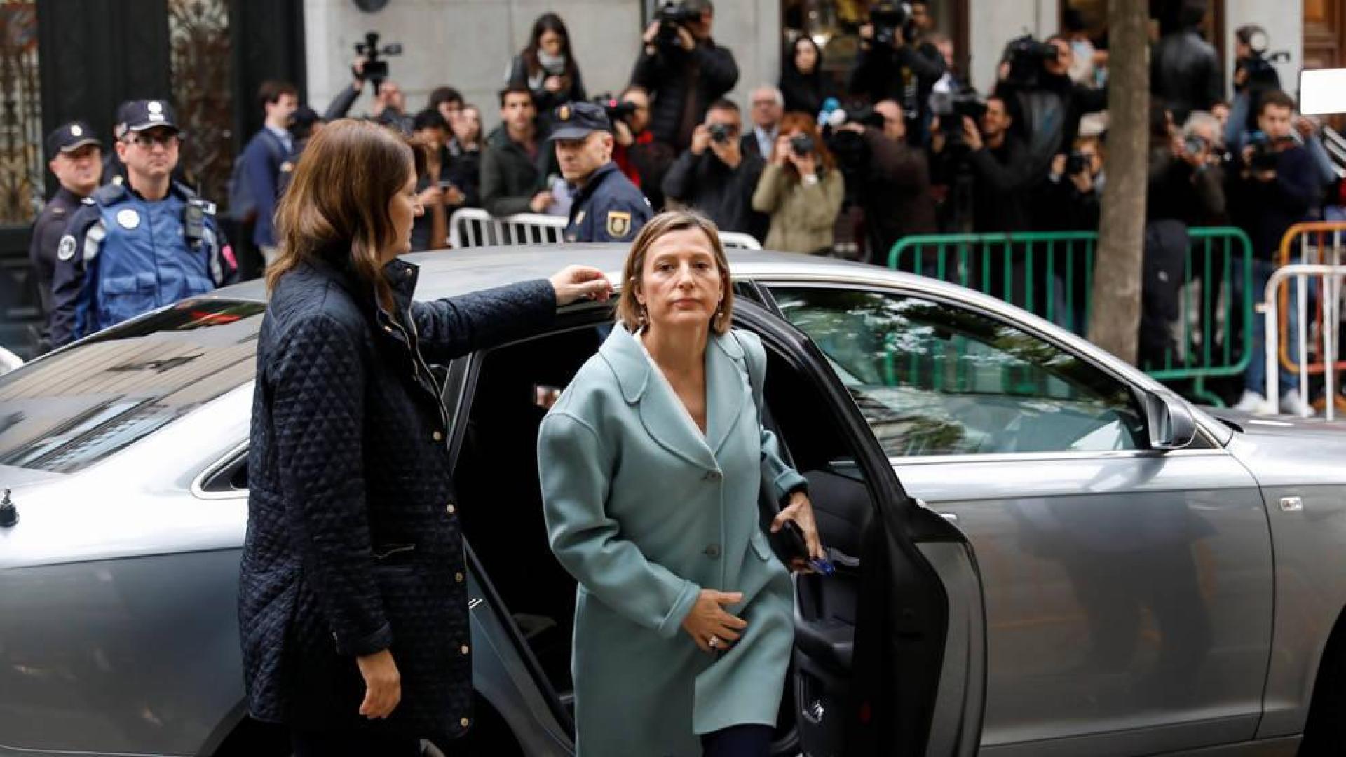 Forcadell, la última de los investigados en llegar al Tribunal Supremo
