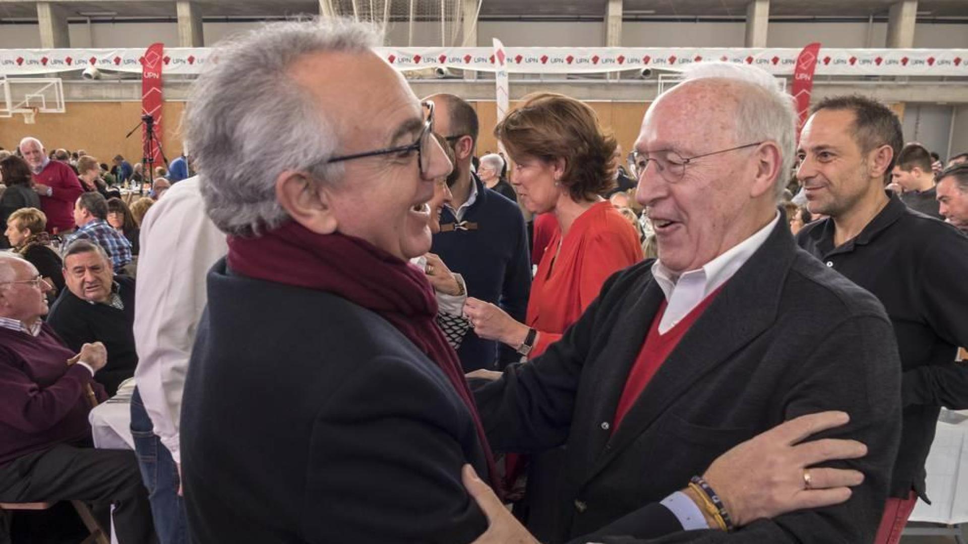 Barcina y Pizarro, en la fiesta de UPN