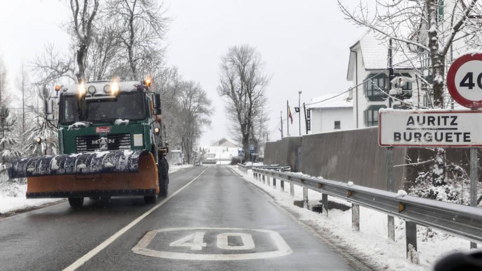 Navarra espera nieve a cotas bajas este viernes