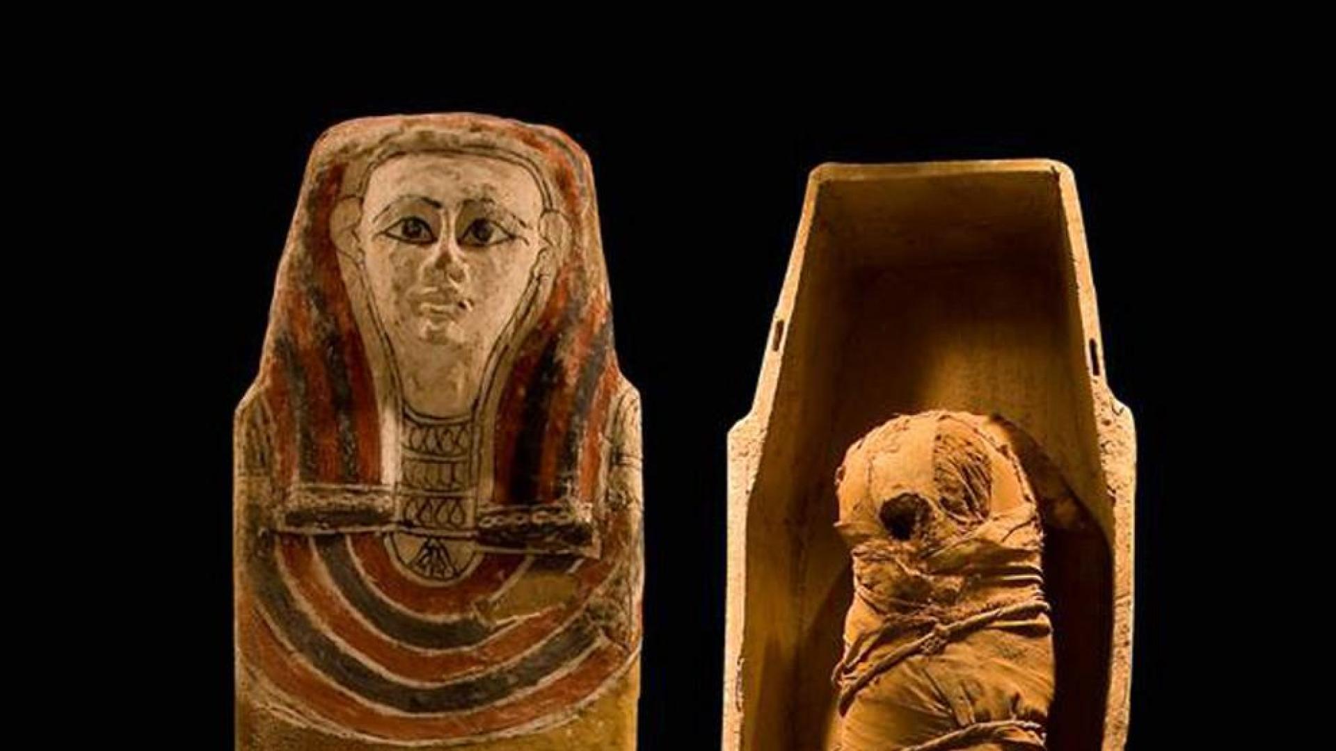 Una momia egipcia, por primera vez en Feriarte