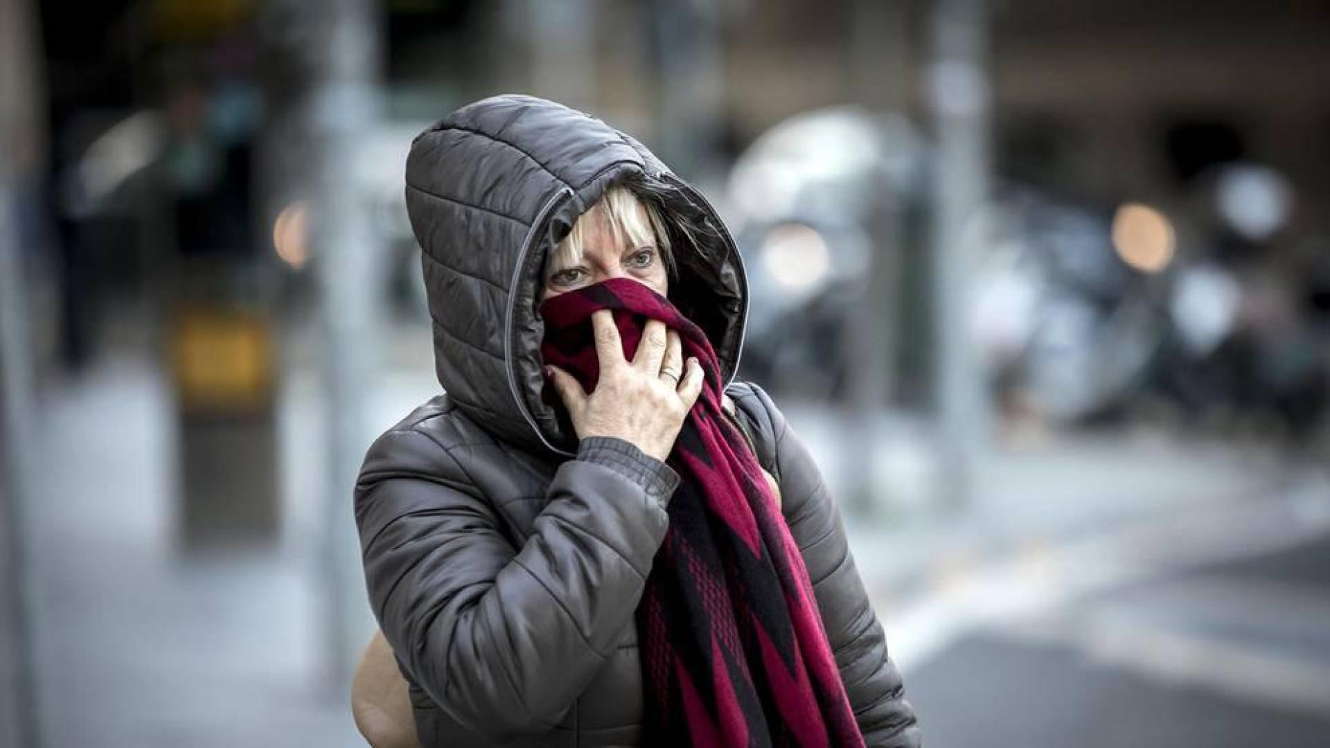 Fotografías de la capital de Navarra durante el 17 de enero de 2017.