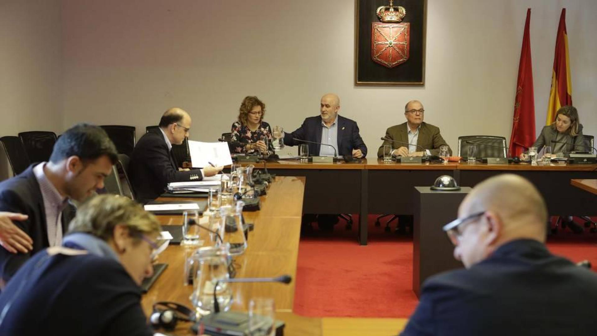 El parlamentario socialista Carlos Gimeno, en la comisión de Educación