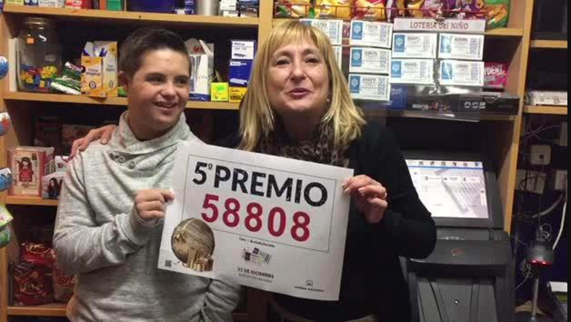 Burlada, agraciada con el 58.808, quinto premio de la Lotería de Navidad