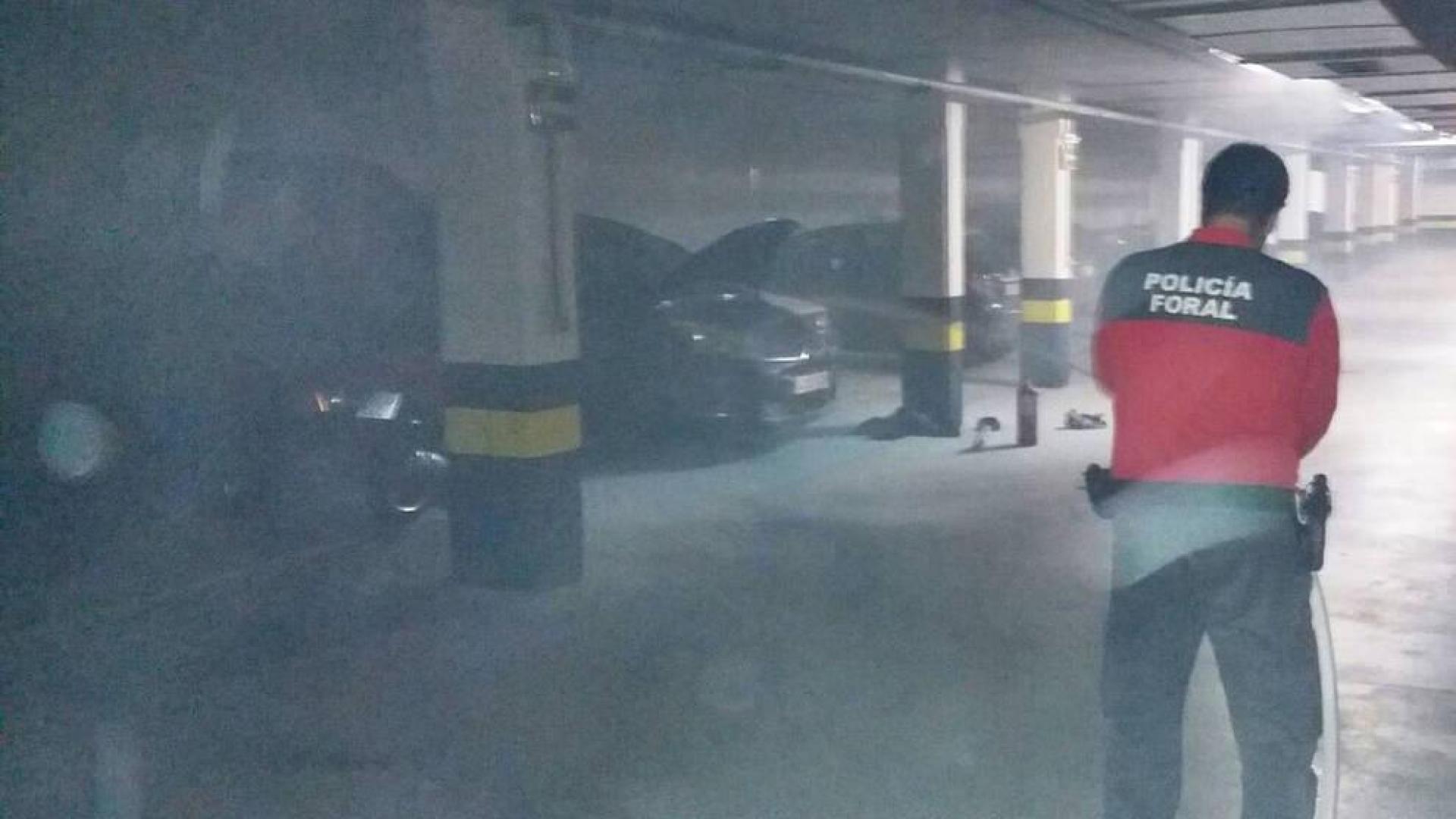 Extinguido un fuego en un garaje de Buztintxuri