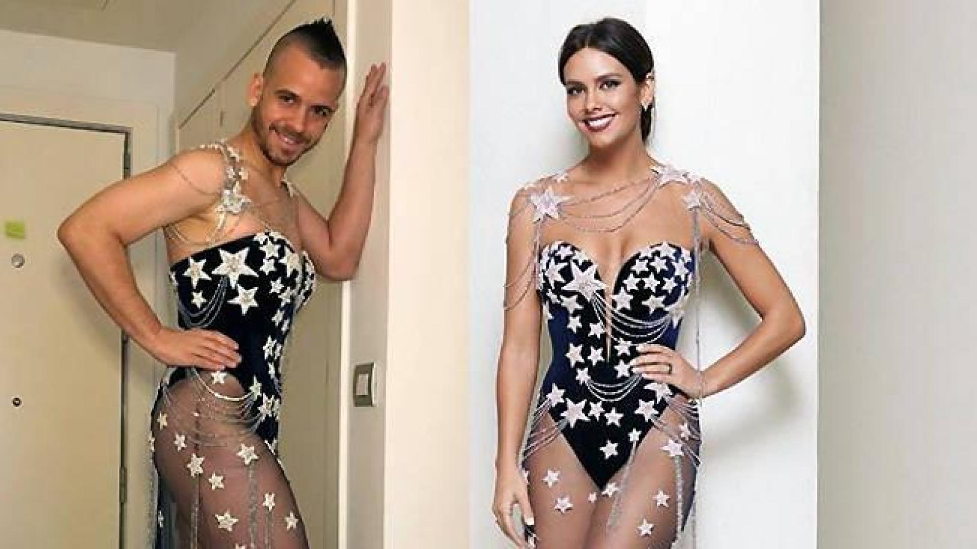 David Muñoz luce el vestido que vistió Cristina Pedroche el año pasado