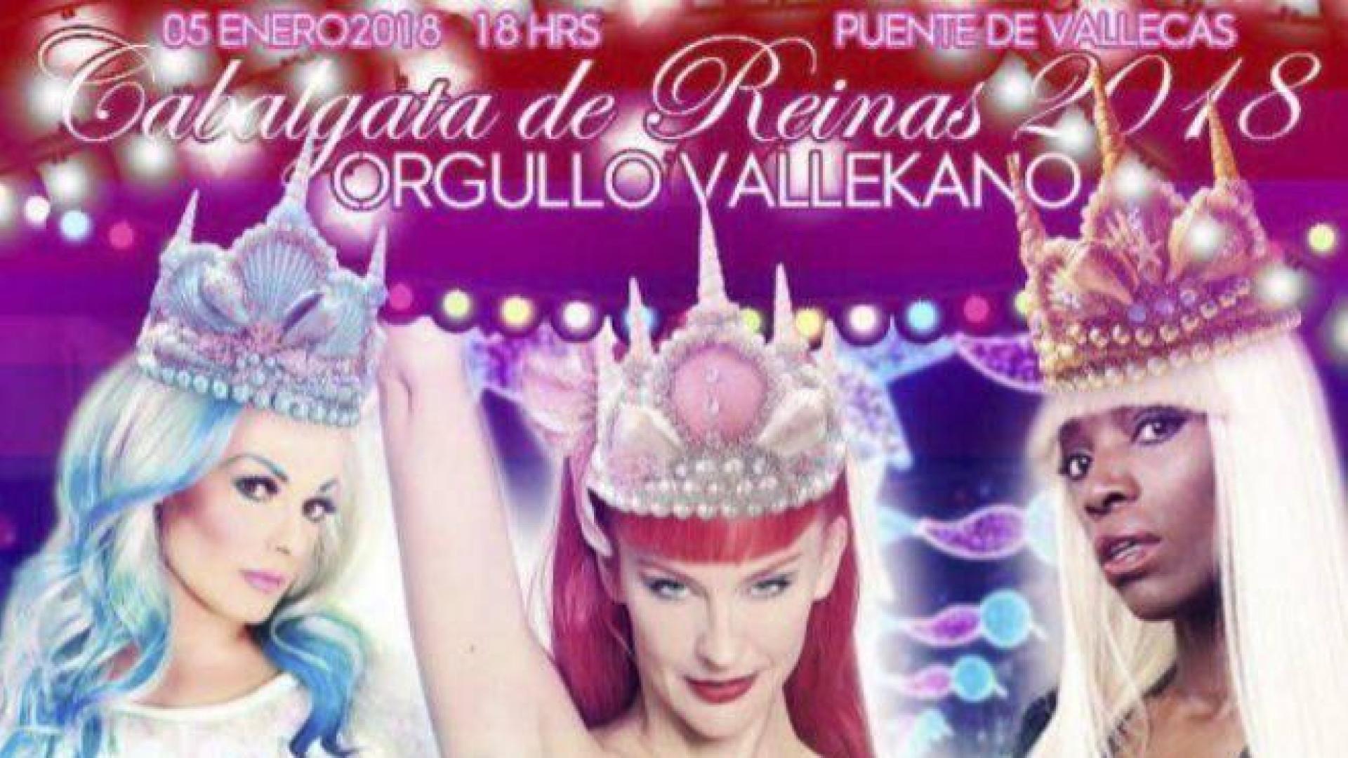 Una 'drag queen' en la cabalgata de Reyes de Vallecas