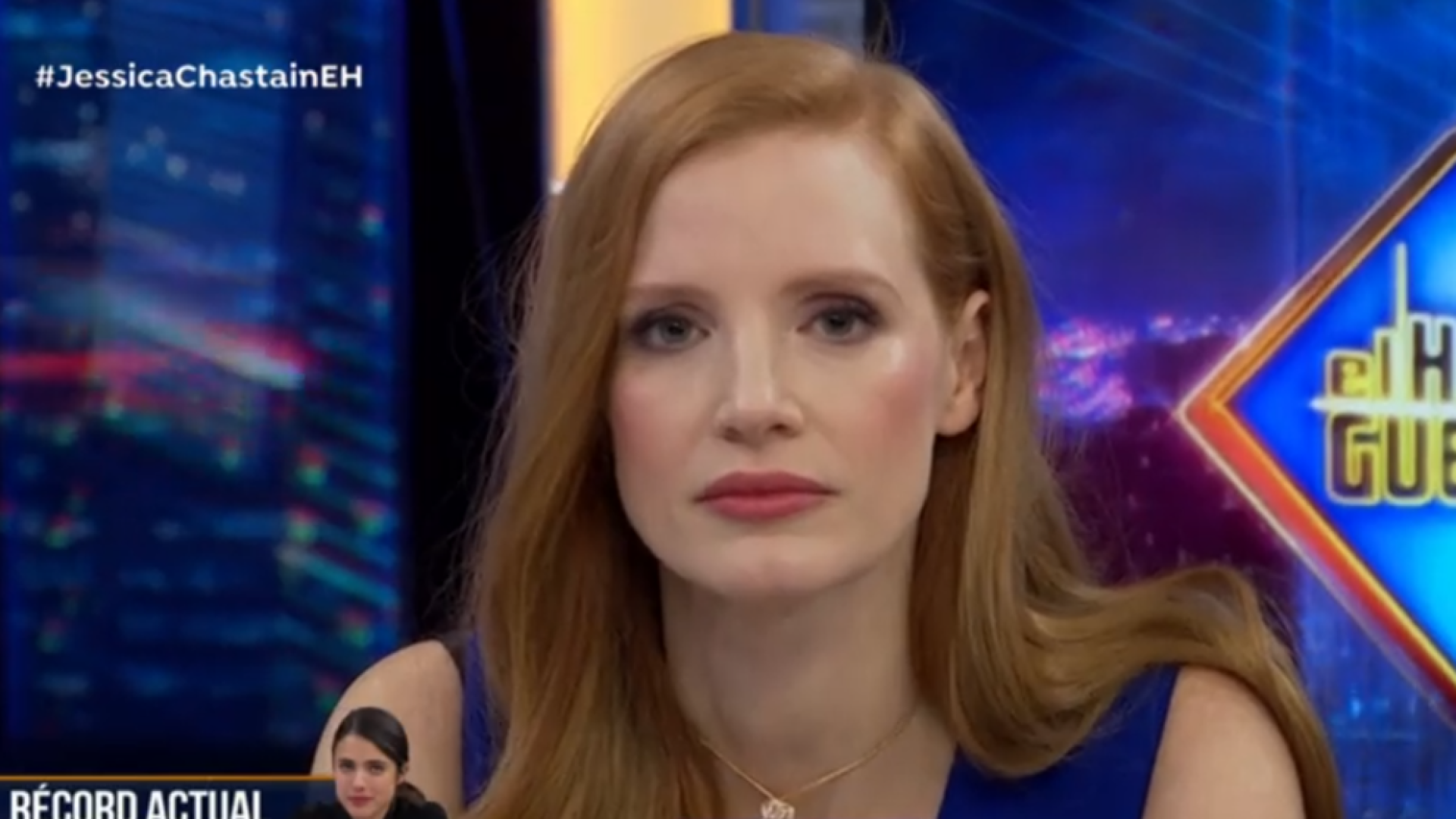 Jessica Chastain corrige a Pablo Motos en El Hormiguero