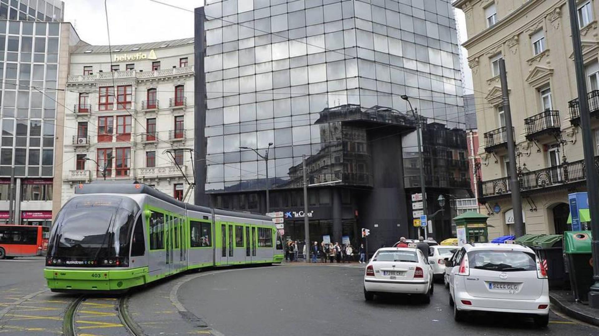 Plaza de Abando, en Bilbao