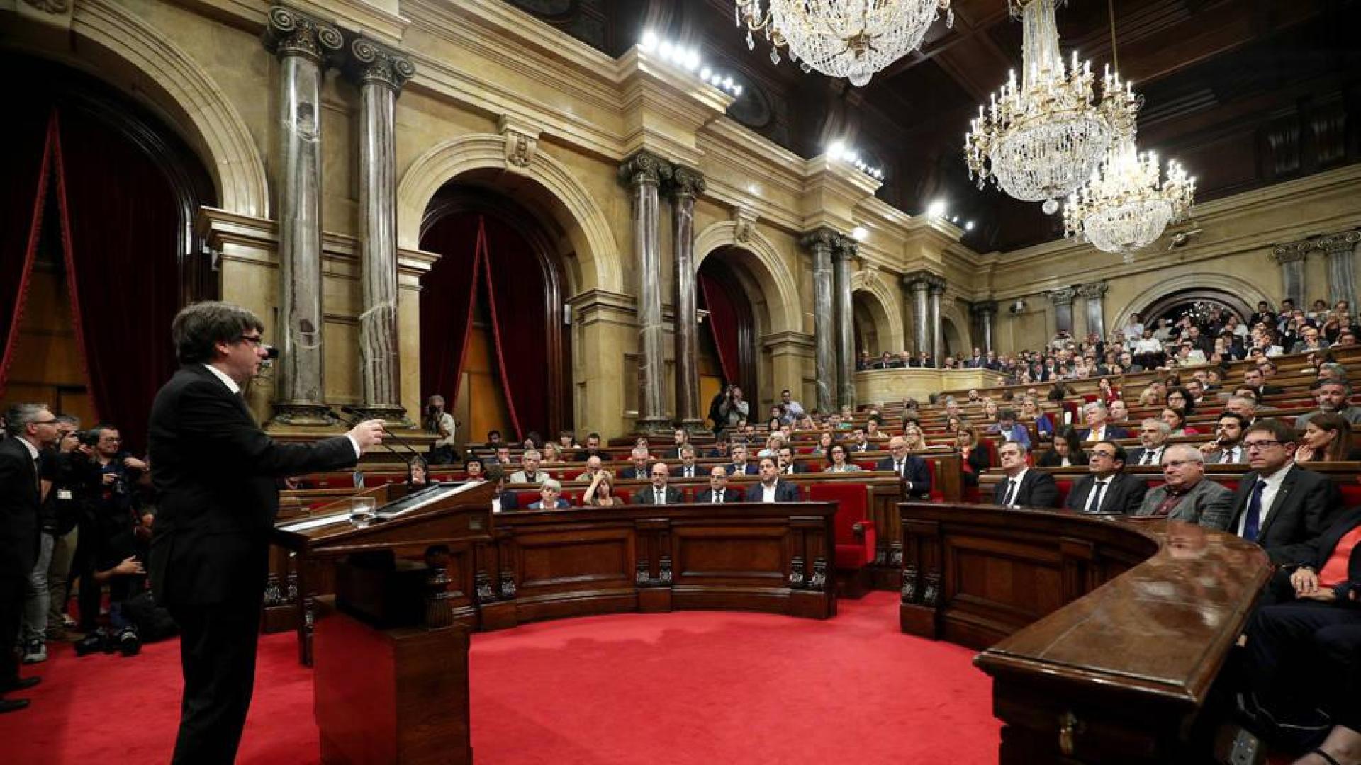 Discurso de Puigdemont en el Parlament de Catalunya