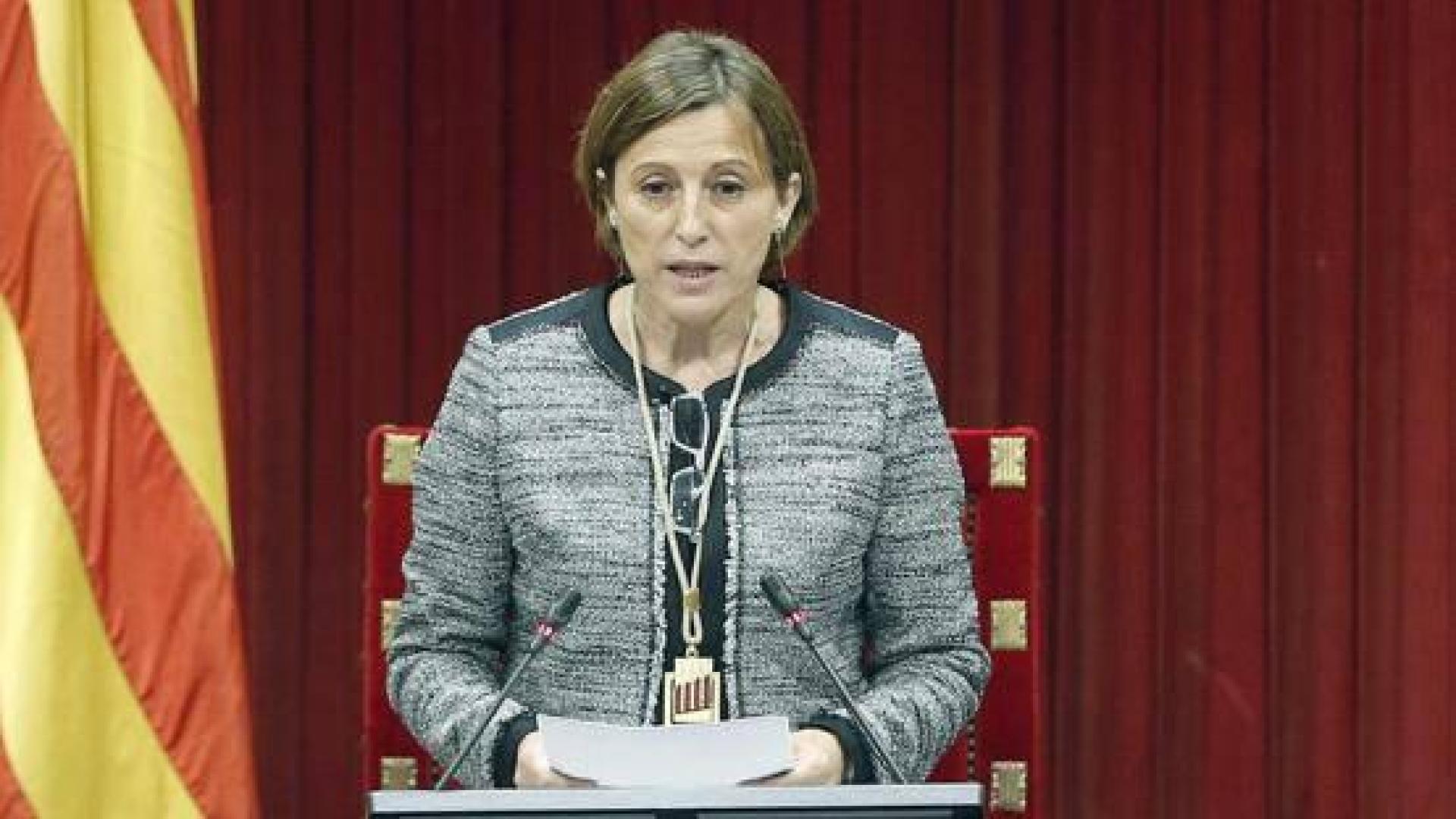 La presidenta del Parlament catalán, Carme Forcadell.