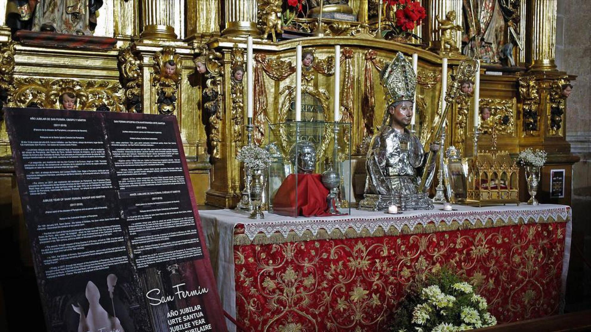 Fiesta del traslado de las reliquias con novedades en la capilla de San Fermín