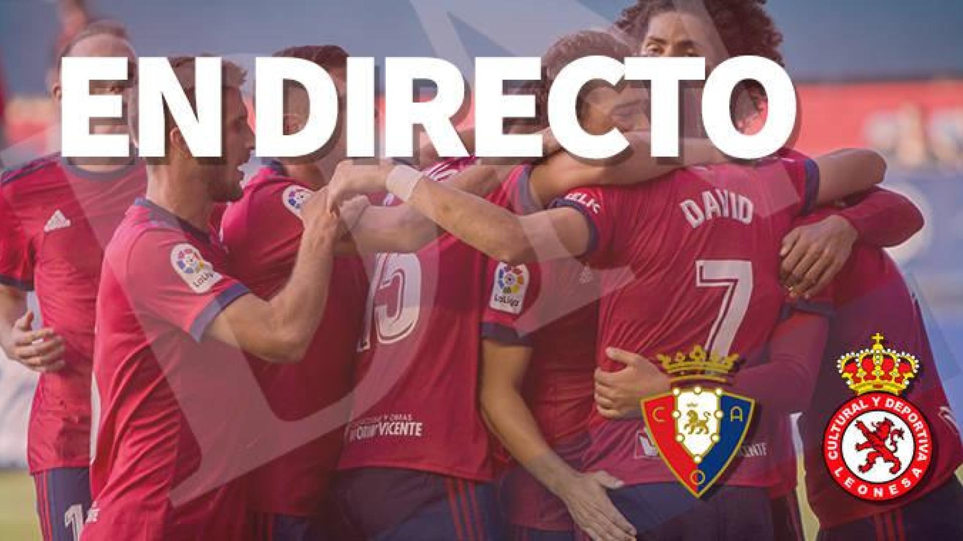 El Osasuna-Cultural Leonesa, en directo