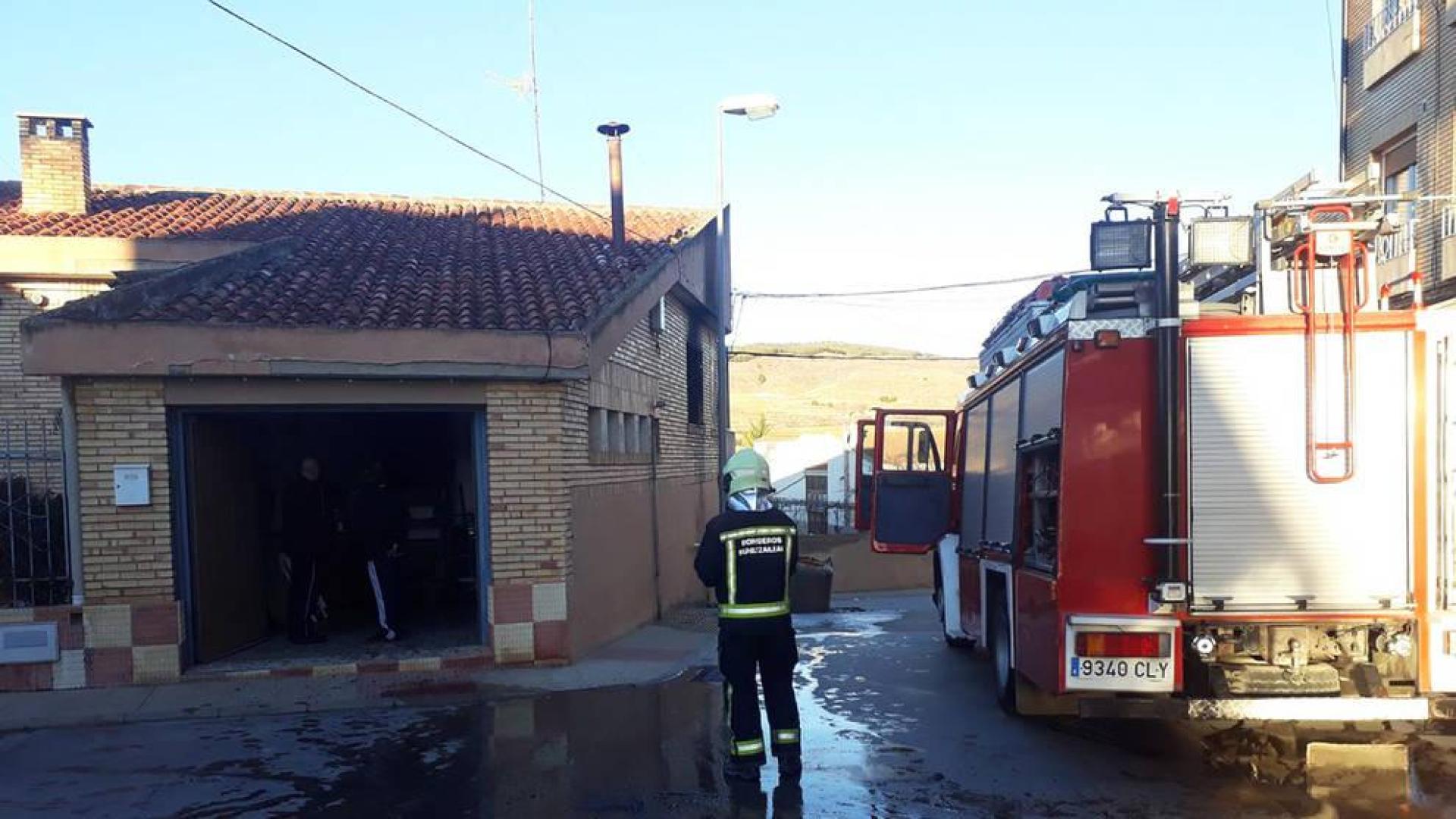 Un incendio causa daños materiales en una vivienda de Fitero