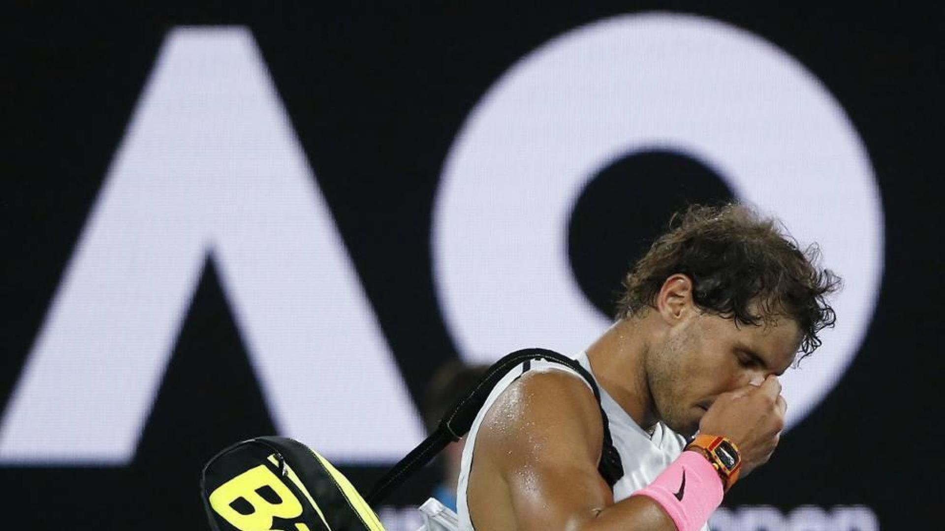 Rafa Nadal se retira ante Cilic en cuartos de final