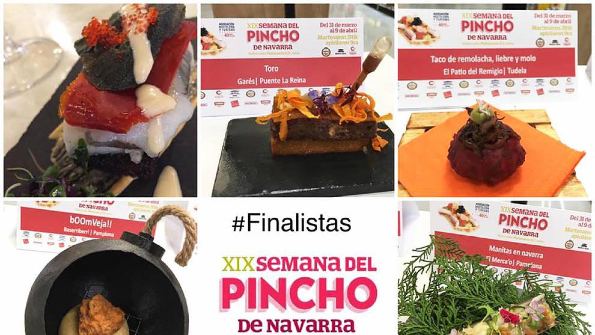 Conoce los 8 finalistas de la Semana del Pincho Navarra
