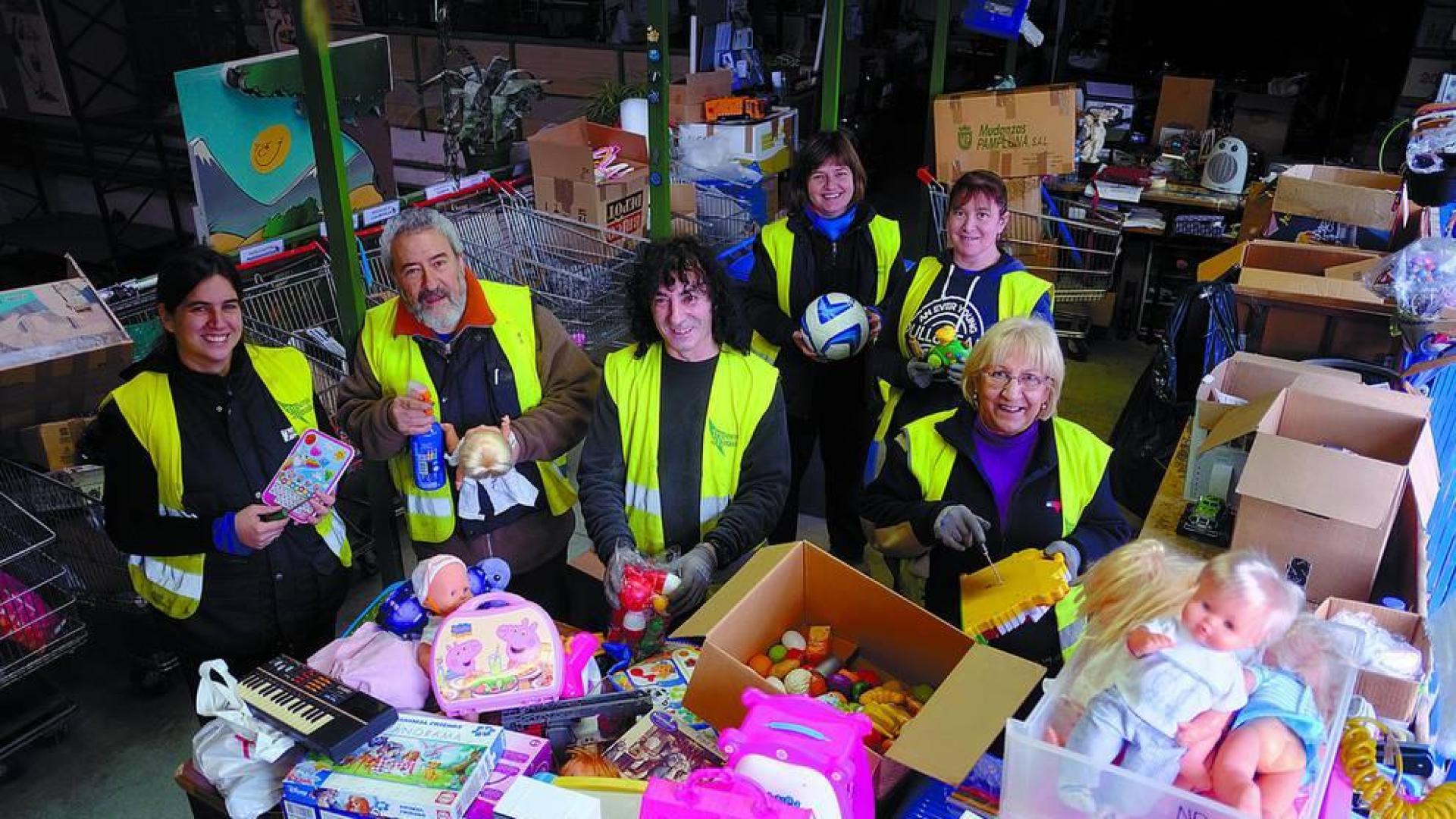 En Navarra se consigue cada año que unos 40.000 kilos de juguetes obtengan una segunda oportunidad.