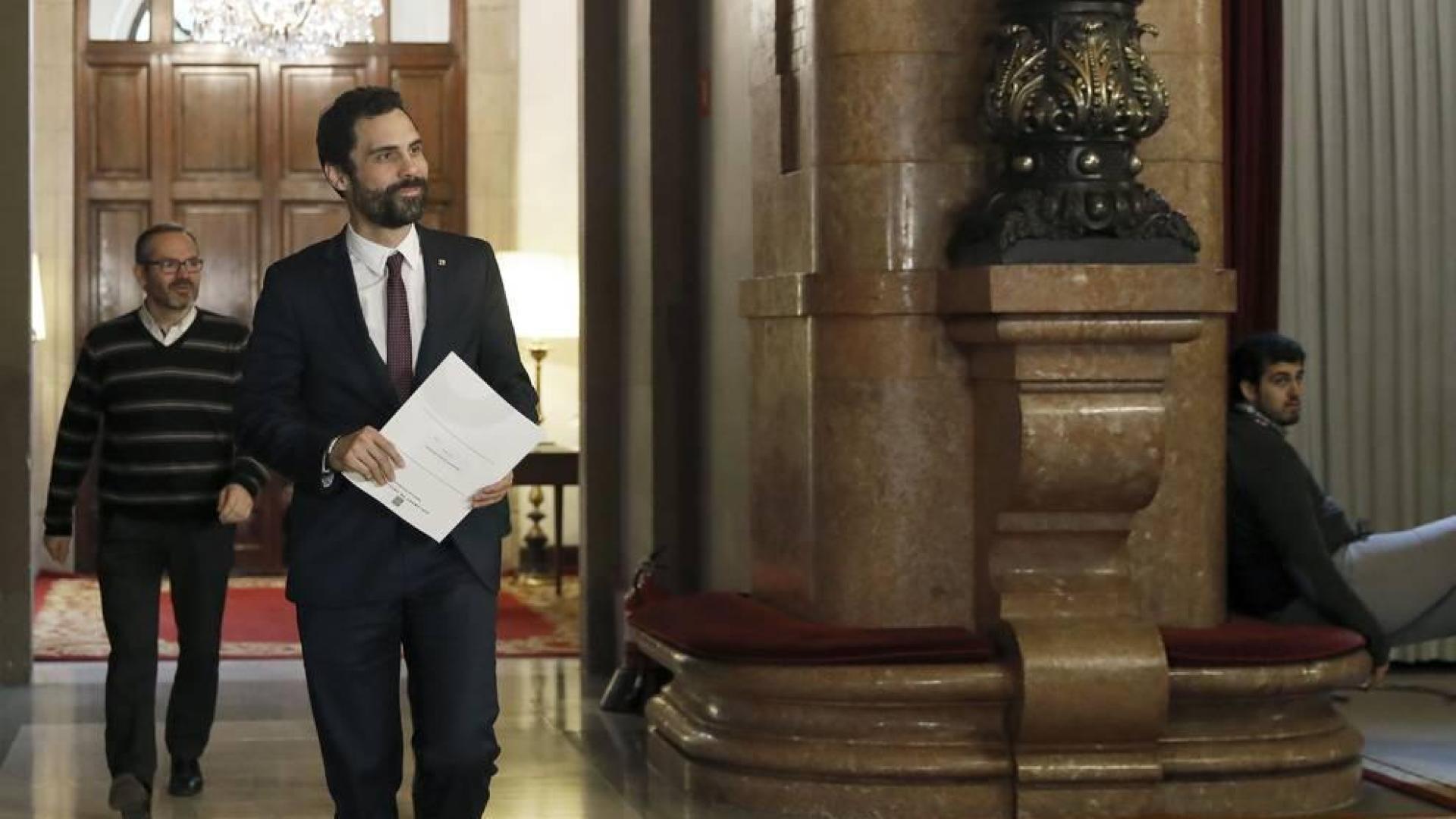 El presidente del Parlament de Cataluña, Roger Torrent