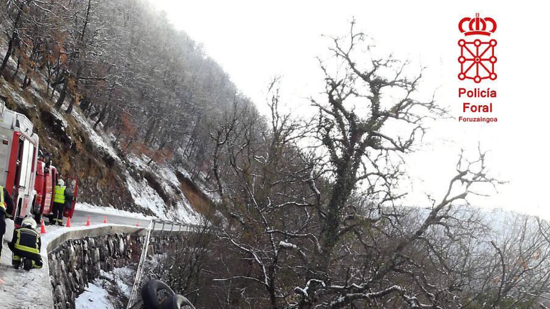 Tres accidentes de camión en Navarra... en siete minutos