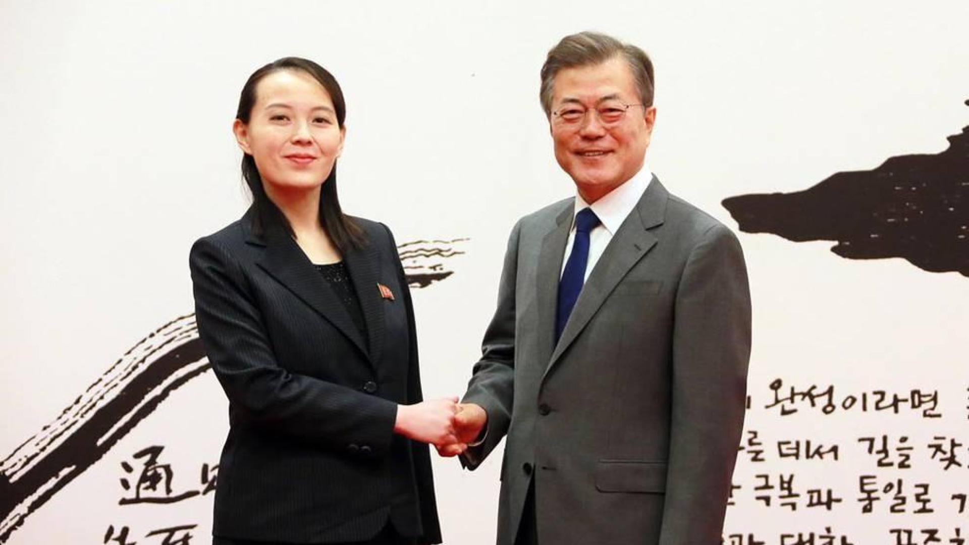 La hermana de Kim Jong-un almuerza con el primer ministro surcoreano