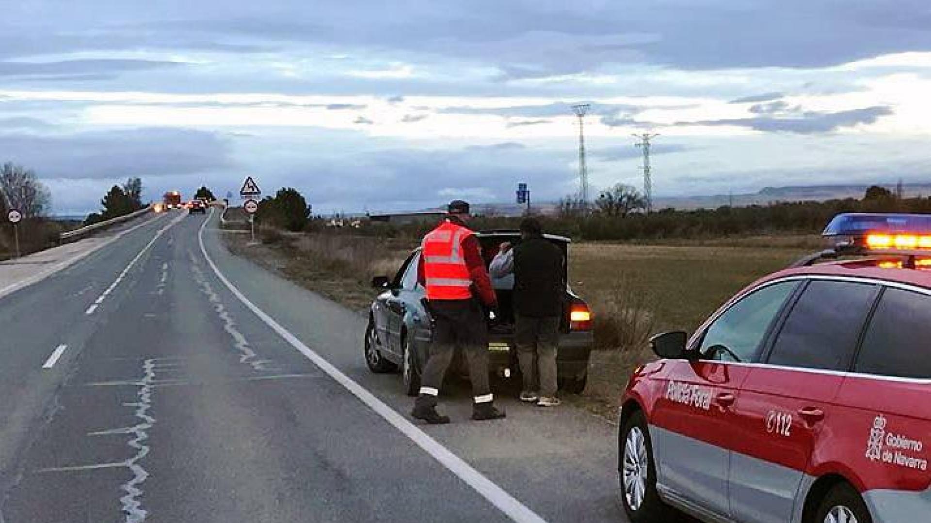 Un detenido y dos denunciados en el mismo control de tráfico en Tudela