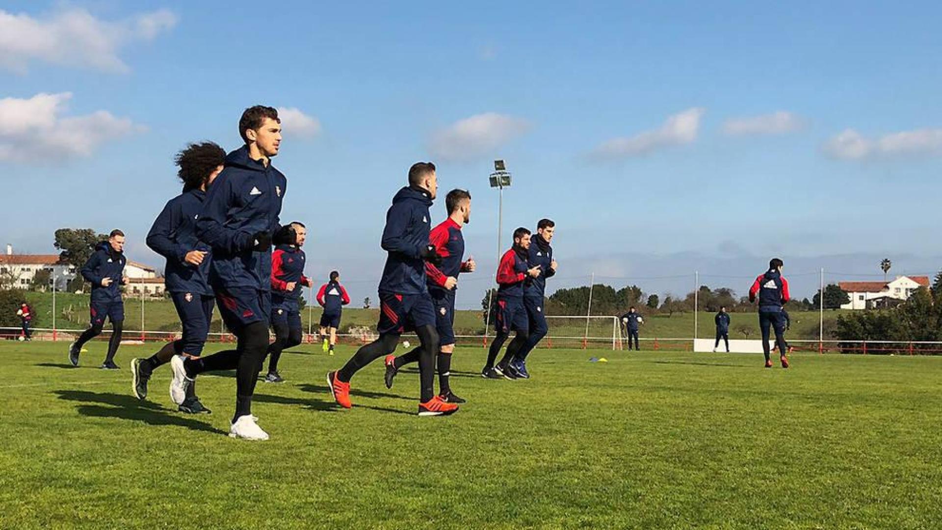 Osasuna se ejercita en Mareo y volverá al trabajo en Tajonar el martes