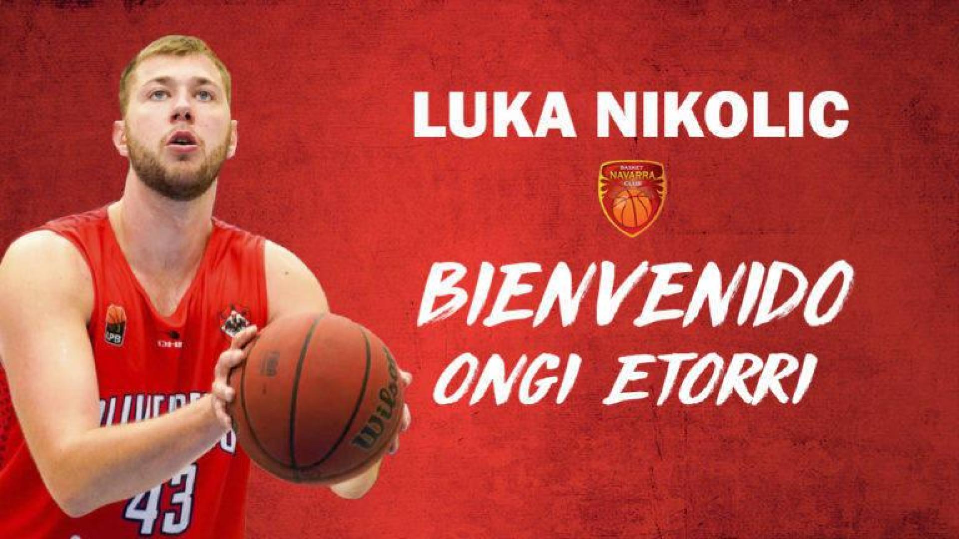 El Basket Navara incorpora al serbio Luka Nikolic