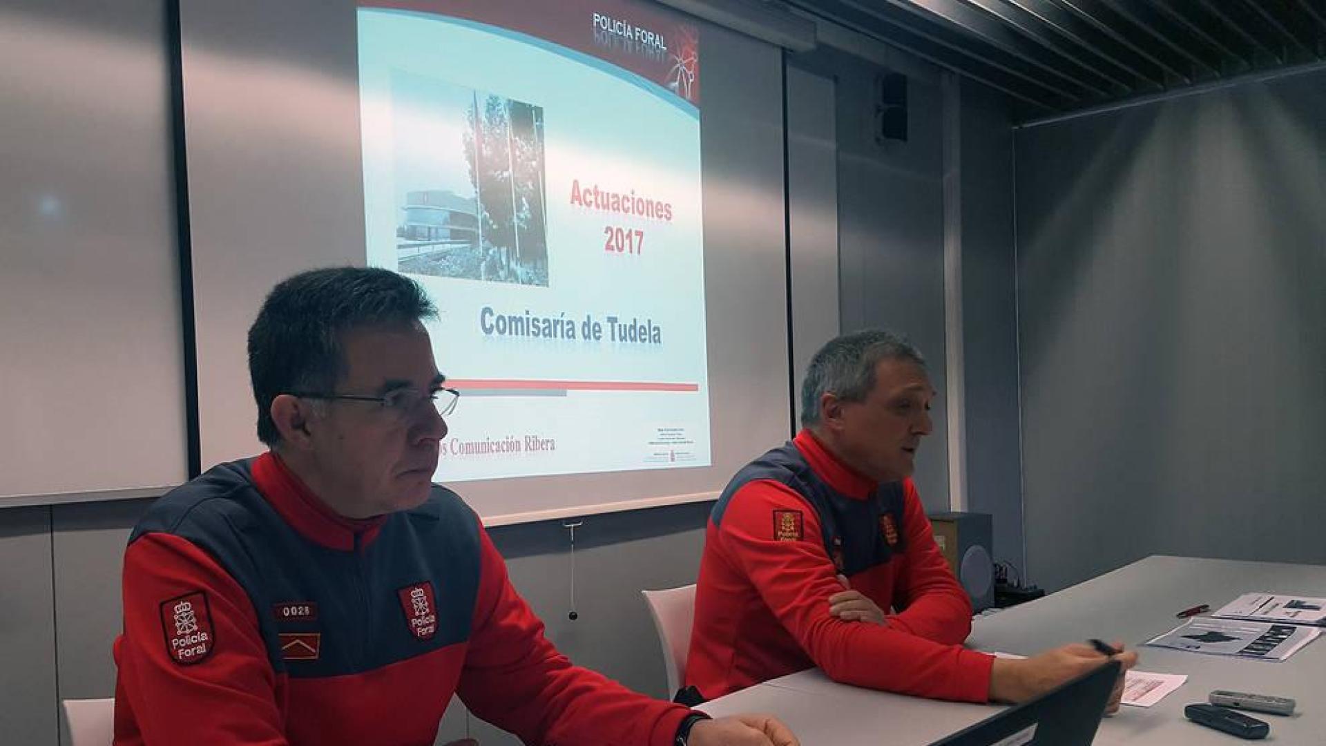 Los delitos estratégicos descienden en un 12% en la demarcación de la comisaría de la Policía Foral de Tudela