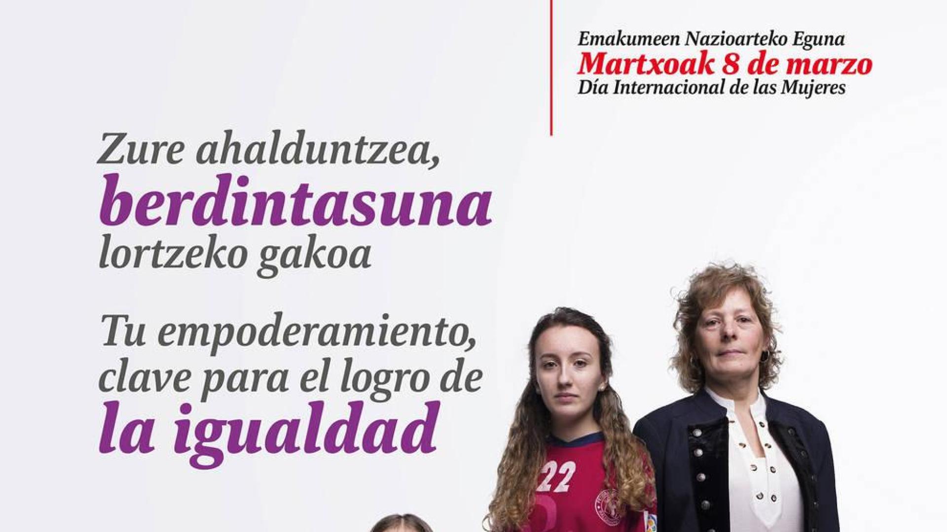 Campaña del Gobierno foral a favor del empoderamiento de las mujeres