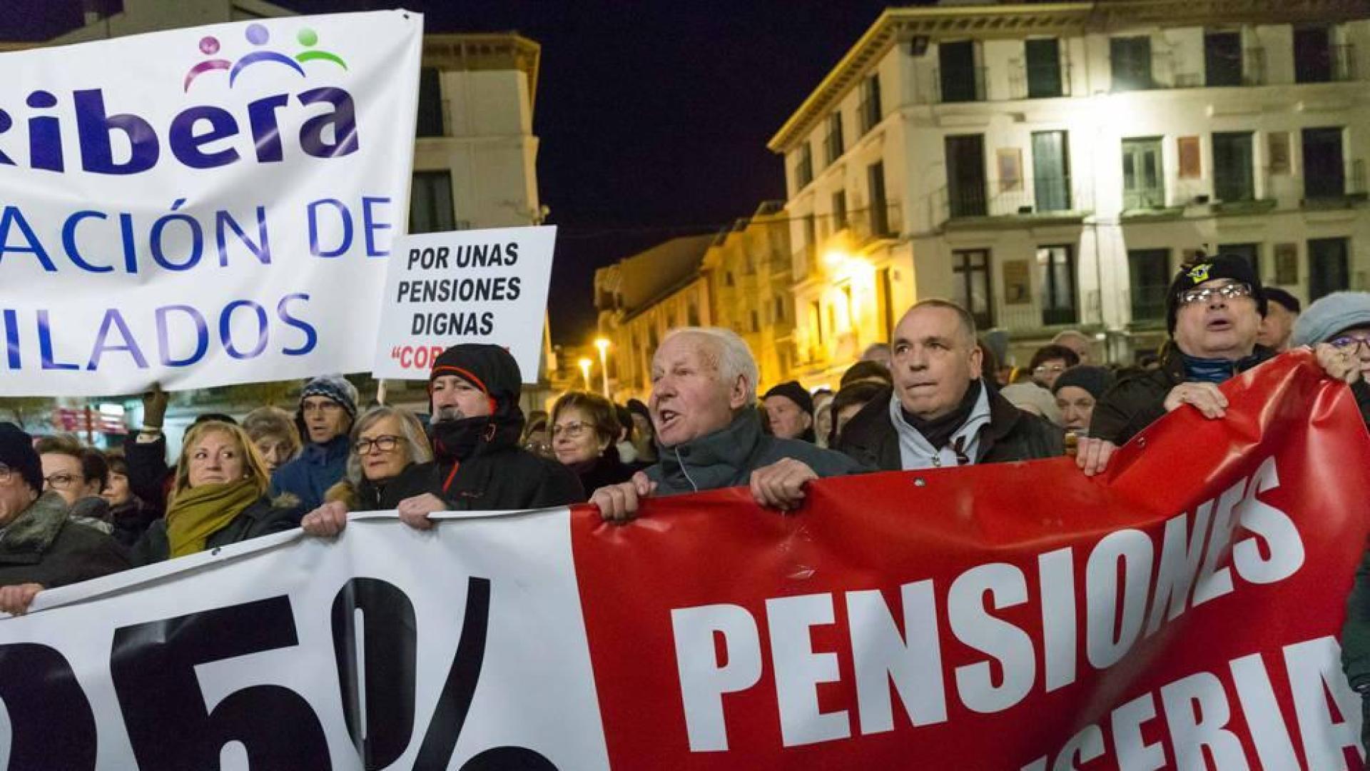 Tudela y Pamplona se han sumado a otras manifestaciones que ha habido en el resto del país para reclamar pensiones dignas.