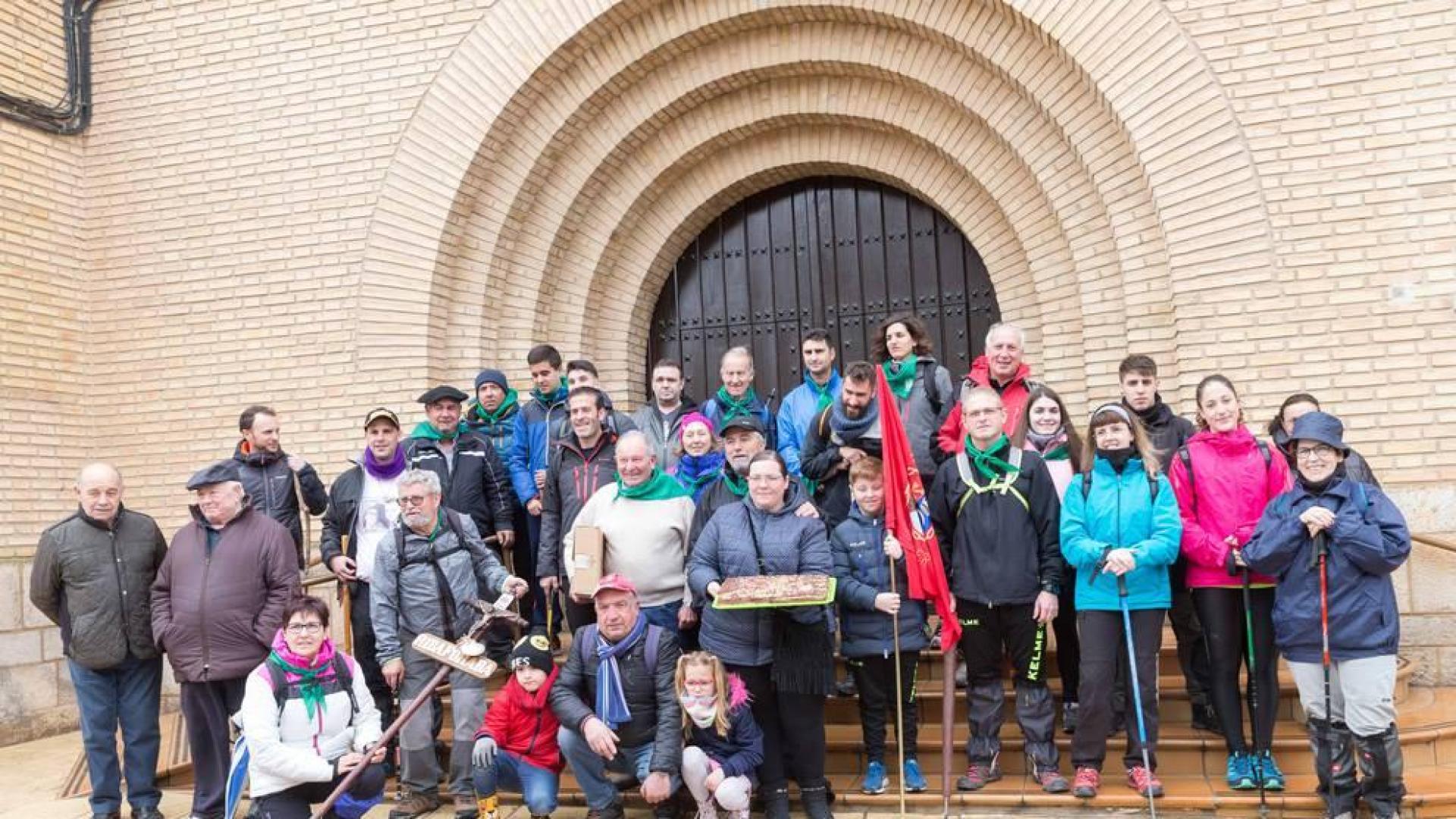 Los peregrinos riberos inician la Javierada