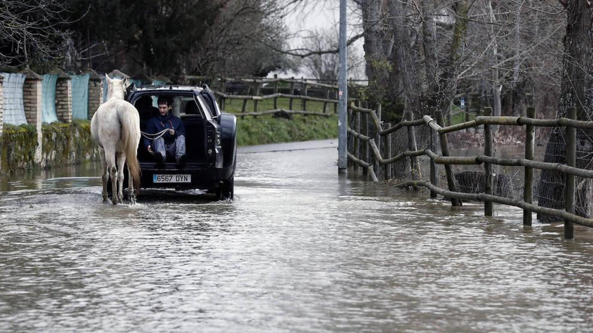 Algunas localidades como Pamplona y Huarte han activado este martes la alerta por riesgo de inundación debido a la crecida de los ríos.