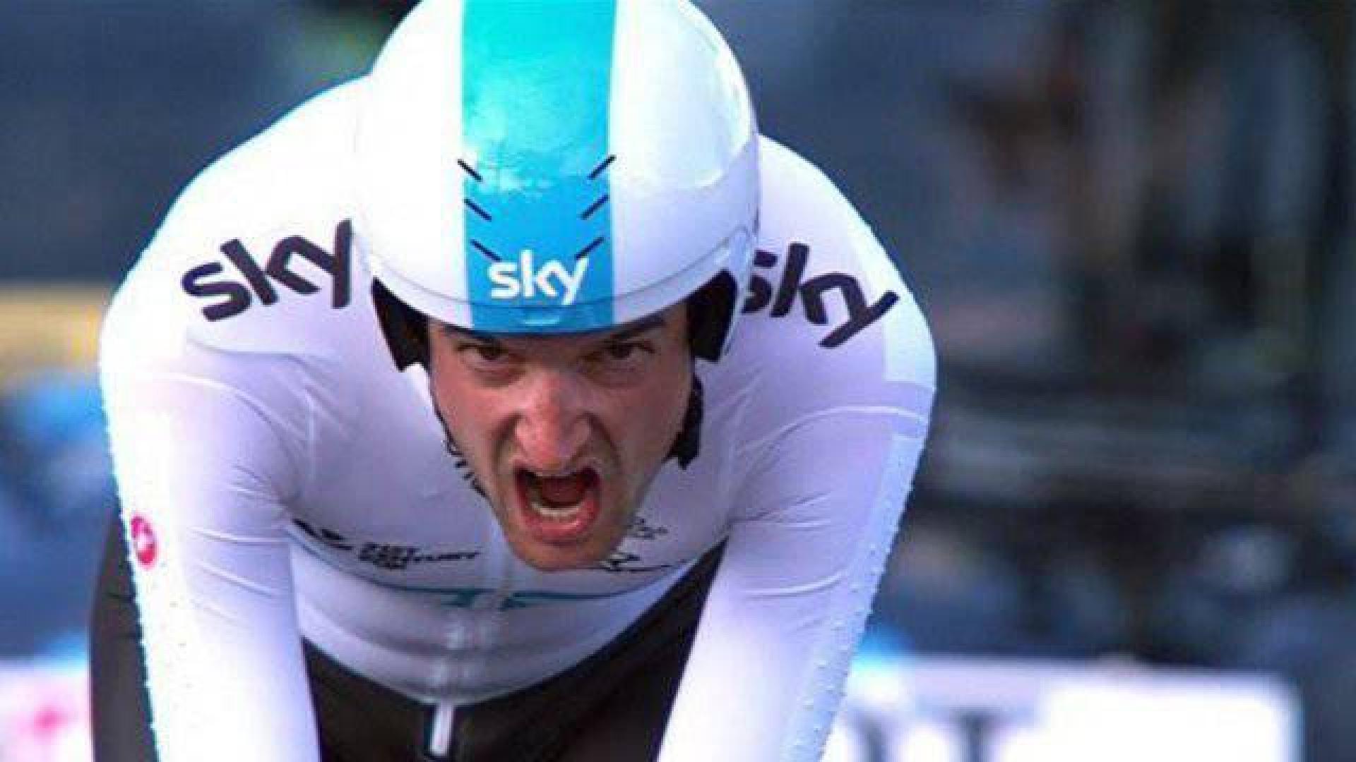Poels se luce en la contrarreloj y Luis León sigue líder